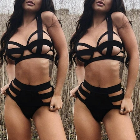 

Women Sexy Lingerie Bandage Babydoll G-String Underwear Suit Nightwear Sleepwear M