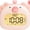 Pink, variant on Animals Digital Alarm Clock for Kids with Night Light, Rechargeable Sleep Trainer with LED Display, Timer, Adjustable Brightness, Cute Bedside Clock for Boys and Girls (White)