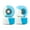 Blue and White, variant on Dirty FB illPills 70D Street Shape Wheels - Split Blue and White