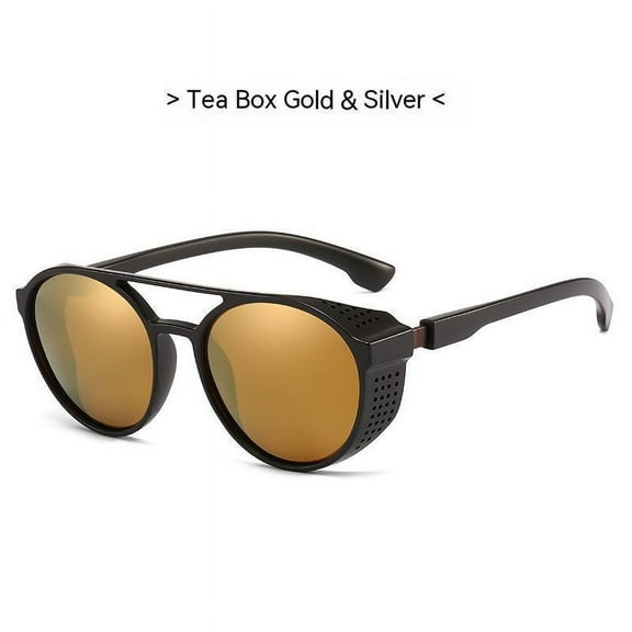 Polarized Retro Round Sunglasses for Men and Women with TAC Lenses, UV Protection, and Stylish Design