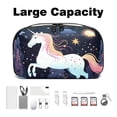 thumbnail image 3 of Unicorn Charger Pouch and Storage Box: Oxford Cloth Waterproof USB Cable Organizer and Cell Phone Cord Holder - 5.9x9.44x3.14 in, 3 of 6