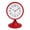 Red, variant on TIMESS Vintage Analog Alarm Clock with Night Light, Silent Non-Ticking Battery Operated Desk Clock for Bedroom Bedside Table, Retro Decorative Quartz Table Clock, Brown
