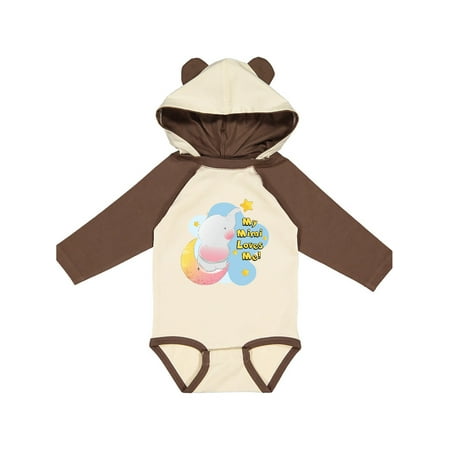 

Inktastic My Mimi Loves Me Gift Baby Boy or Baby Girl Long Sleeve Bodysuit
