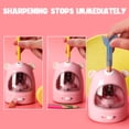 thumbnail image 3 of HAOAN Cute Student Electric Pencil Sharpener Cartoon Automatic Pencil With Strong Helical Blade For Student, Teacher, Painter, Designer （Pink）, 3 of 6