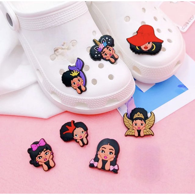 Shoe Charms Black Girl Magic 7pcs Shoe Decorations /Croc Charm