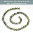 thumbnail image 4 of 116~120 cuentas de jade verde natural de 6 mm, cuentas de piedras preciosas naturales, cuentas de piedra energética, cuentas de jade verde chino, cuentas espaciadoras redondas con agujero de 1 mm, 4 of 6