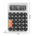 thumbnail image 6 of Tnobhg Desktop Calculator 12 Digits Big Round Flexible Buttons Candy Color Large LCD Display Battery Operated Finance Student Calculator Office Supplies, 6 of 8