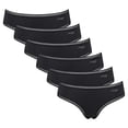 thumbnail image 1 of Sloggi Slip hipster para mujer, paquete de 6 - GO Crush Hipster C6P, pantalón, algodón elástico Negro S (Small), 1 of 3
