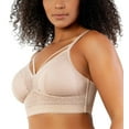 thumbnail image 3 of Women's Parfait P6011 Mia Dot Wire Free Padded Mesh Bralette (Cameo Rose 38E), 3 of 6