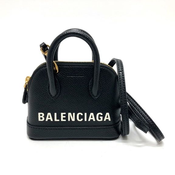 Pre-Owned BALENCIAGA 639756 Logo Villetop 2-Way Handbag/Shoulder Bag, Leather,... (Good)