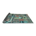 thumbnail image 2 of Ahgly Company Indoor Round Patchwork Light Blue Transitional Area Rugs, 7' Round, 2 of 4