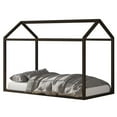 thumbnail image 3 of Perry Twin Solid Wood Canopy Bed Taupe, 3 of 5