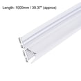 thumbnail image 3 of Uxcell Frameless Glass Shower Door Sweep Side Seal Strip h-Type with 3/8"(10mm) Drip Rail - 1/4"(6mm) x 39.37", 3 of 4