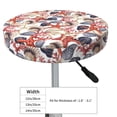thumbnail image 2 of Goofa Starfish Shell Printed Stool Covers Round, Waterproof Round Bar Stool Covers Anti-Slip Round Bar Stool Seat Cover with Elastic Bands Durable -13 inch, 2 of 7