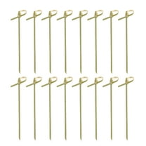 Monyance fruit sticks Picks Cocktail Toothpicks Fruit Skewers Party Pick Appetizers Appetizer Sticks Disposable Creative Stick Knot Drink(4.13X1.18X0.79Inches)
