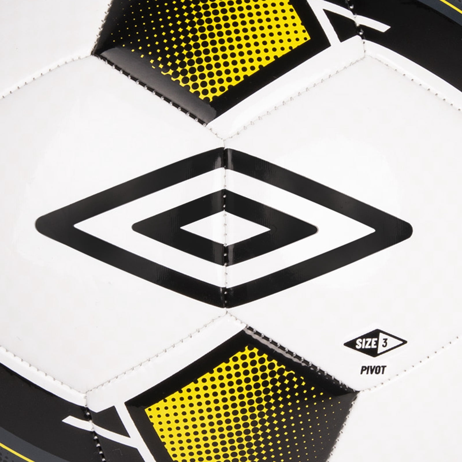 (4 pack) Umbro Pivot Size 3 Youth and Beginner Soccer Ball, Yellow