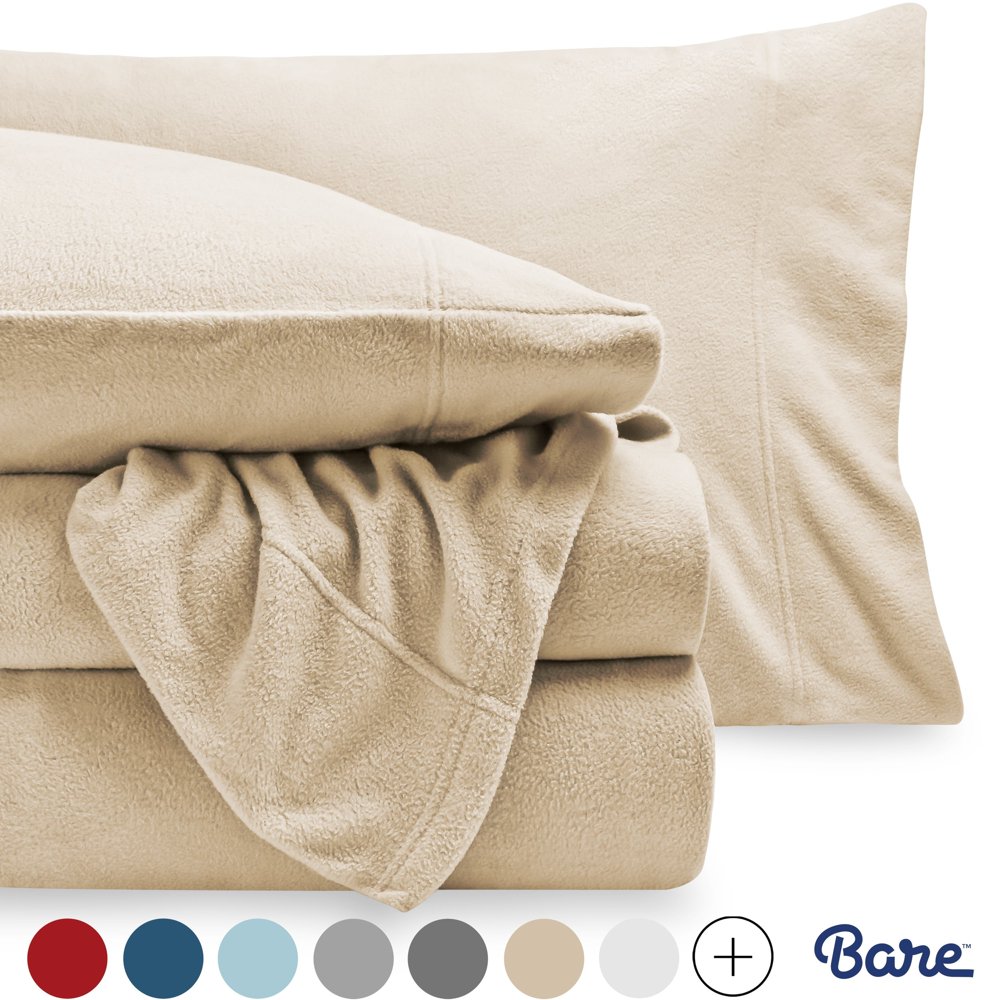 Fleece Solid Sheet Set by Bare Home