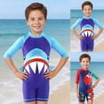 thumbnail image 2 of Swimsuit Boy Rash Guard Cute Print Boys' Swimwear Bathing Suit Kids 7-8 Years, 2 of 8
