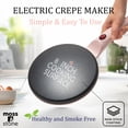 thumbnail image 2 of Moss & Stone - Crepe Maker eléctrico de 8 pulgadas, crepe portátil e interruptor de encendido/apagado de placa caliente, revestimiento antiadherente, control automático de temperatura, fácil de usar, 2 of 5