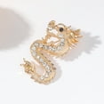 thumbnail image 4 of Hyasfey Rhinestone Dragon Brooch Pin for Women Chinese Zodiac Dragon Brooch Collar Pin Fashion Clothing Coat Jewelry Party Accessories, 4 of 8