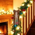 thumbnail image 7 of Christmas Velvet Bow Ornaments, 10.23X5.11X0.98" Hanging Xmas Tree Decoration with Pearl Chain, Pearl Tassel Ribbon Pendant, Holiday Wreath Decor, Farmhouse Home Accents, Winter Decor for Mantel, 7 of 7