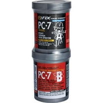 PC Products PC-7 Epoxy Adhesive Paste, Two-Part Heavy Duty, 1lb in Two Cans, Charcoal Gray 167779