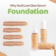 thumbnail image 3 of Mamaearth Glow Serum Foundation Lotion with Vitamin C and Turmeric for 12-Hour Long Stay- 05 Beige Glow - 30 ml Dewy Finish, 3 of 4