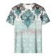 thumbnail image 5 of Tops de Ajuste Suelto para las Mujeres Sudadera Casual Impresa Manga Corta Cuello Redondo Superior, Poliéster, 5 of 5