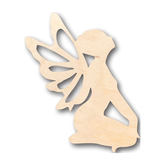 Unfinished Wood Fairy Shape - Craft - up to 46" DIY 24" / 1/8"