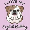 thumbnail image 3 of CafePress - I Love My English Bulldog - Women's Nightshirt, 3 of 4