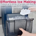 thumbnail image 4 of Frigidaire Gallery 44 lbs. Nugget Ice Maker, Self-Cleaning Countertop Soft Pellet Ice Machine with Touchscreen Controls, Navy, 4 of 12