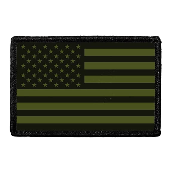 American Flag - Military Green - Patch