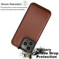 thumbnail image 3 of Ebizware for iphone 15 Plus Phone Case, Leather Wallet Case with Credit Card Cash Holder for Women Men Magnetic Folio Flip Kickstand Cover for iphone 15 Plus [Brown], 3 of 8