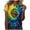 A203 Multicolor, variant on Mardi Gras T Shirts for Women Funny Holiday Grraphic Crewneck Short Sleeve Blouse Rave Party Trendy Carnival Tops Casual Loose Outfits