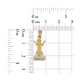 thumbnail image 4 of 14k Yellow Gold White Rhodium, Mini Divine Infant Child Jesus Pendant Religious Charm 10mm NO Necklace, 4 of 9