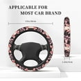 thumbnail image 3 of Balery Cute Axolotl Sakura Blossoms Fundas elásticas antideslizantes para volante, funda protectora universal para hombre y mujer, 15 pulgadas, accesorios para coche., 3 of 6