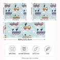 thumbnail image 2 of Yayeee Pillowcase Standard Size Set of 2 Satin Wrinkle Resistant Envelope Pillow Case, Colorful Trains, 2 of 8
