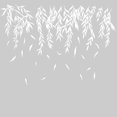 thumbnail image 1 of Calcomanías de pared con hojas blancas colgantes, calcomanías de pared de gran tamaño con plantas de vid, murales de pared, decoración de pared blanca para niñas, 1 of 8