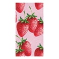 thumbnail image 3 of Strawberry Fruit Red Fresh Microfiber Kitchen Towel for Hand Dry Bathroom Cleaning Cloth Set Printed Beach Towels, 3 of 7