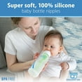 thumbnail image 5 of Dr. Brown's Natural Flow Level 2 Narrow Baby Bottle Silicone Nipple, Medium Flow, 3m+, 100% Silicone Bottle Nipple, 2 Pack, 5 of 15
