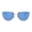 Rose Gold Blue Mirror, variant on Womens Luxury Metal Rim Cat Eye Designer Fashion Sunglasses Rose Gold Blue Mirror