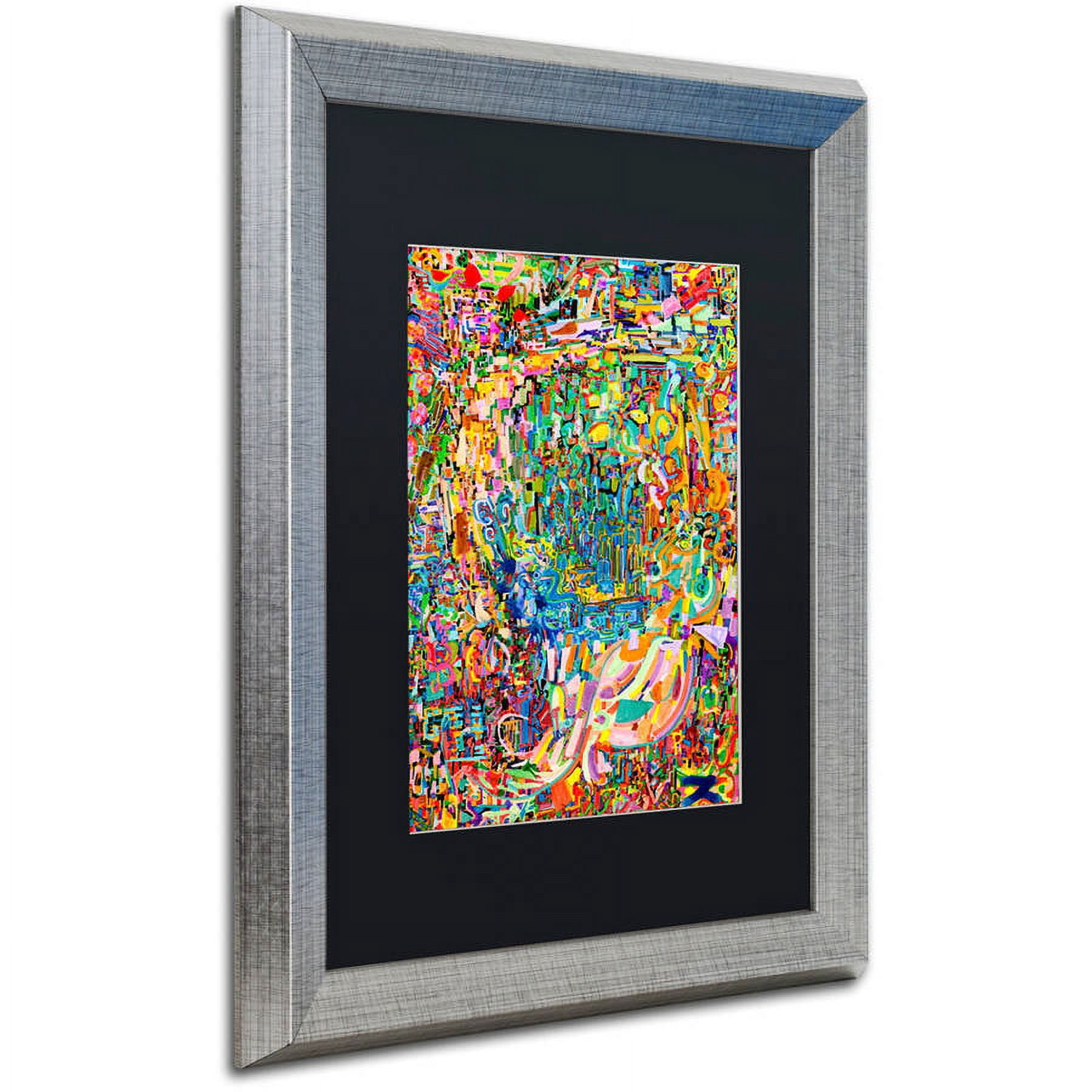 Trademark Fine Art "Online Marriage" Canvas Art by Josh Byer, Black Matte, Silver Frame