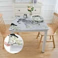 thumbnail image 2 of Acheng Zebra Birds Jungle Square Tablecloth Outdoor Picnic Camping and Indoor Kitchen Dining Party 100% Polyester Fiber 52*52, 2 of 8