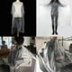 thumbnail image 2 of 160 Piezas 150x130 Cm Impermeable Desechable Capas de Corte de cabellero de Salón jinwen Mantón de cuello desechable, 2 of 8
