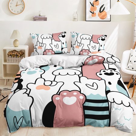 Hosima 3 Piece 3D Digital Printed Duvet Cover Full Size Bedroom Decorative Bedding Set,DEC49-King