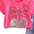 thumbnail image 4 of CAZOFW Summer Toddler Girls 2 Piece Outfits,Cotton Short Sleeve Top and Jean Shorts Set,Size 3-4t, 4 of 6