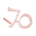 thumbnail image 3 of Gafas de sol decoradas con números y diamantes de imitación para cumpleaños, ideales para adultos. 70, 3 of 8