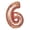 6, variant on Efavormart 40" Rose Gold Mylar Foil Helium Letter Balloons Party Wedding Decorations Graduation New Year Party- D