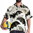 thumbnail image 4 of Bats Men's Short Sleeve Hawaiian Shirt, Casual Printed Button Down Beach Tops for Summer, Spread Collar Mens Shirts Unisex, 4 of 6