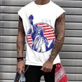 thumbnail image 1 of EGNMCR Débardeurs Hommes, Mode Décontractée Hommes Impression Chandail Col Rond Débardeurs de Sport Gilet, Cadeaux Fête des Pères, 1 of 5